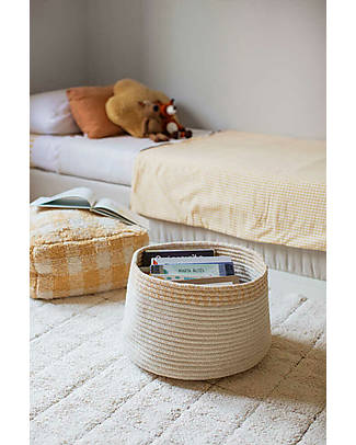 Lorena Canals Large Basket - Natural and Honey - Little Chefs Collection Toy Storage Boxes