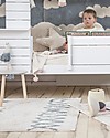 Lorena Canals Machine Washable Atlas Natural - Vintage Blue - 100% Cotton (120 x 160 cm) Carpets