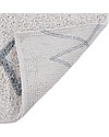 Lorena Canals Machine Washable Atlas Natural - Vintage Blue - 100% Cotton (120 x 160 cm) Carpets