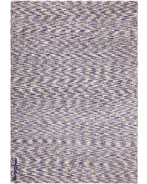 Lorena Canals Machine Washable Big Washable Rug Mix - Linen-Navy - 100% Cotton (140cm x 200cm) Carpets