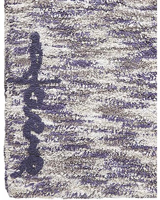 Lorena Canals Machine Washable Big Washable Rug Mix - Linen-Navy - 100% Cotton (140cm x 200cm) Carpets