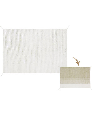 Lorena Canals Machine Washable Reversible Rug Gelato - Green - Cotton (140x200 cm) Carpets