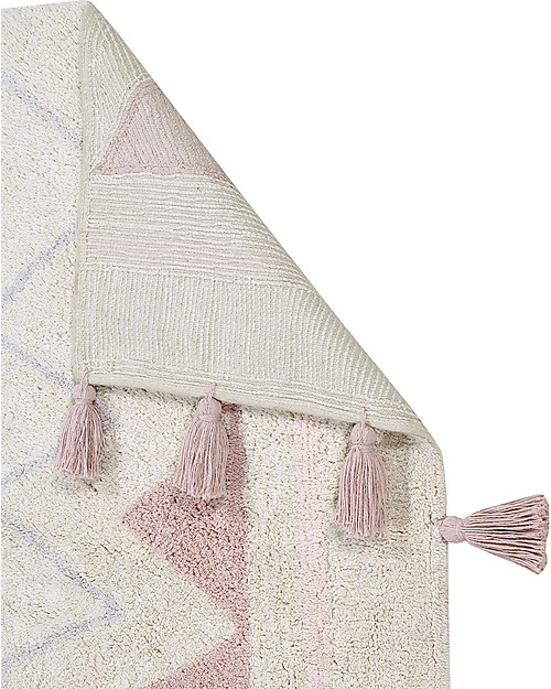 Lorena Canals Machine Washable Rug Azteca, Natural/Vintage Nude - 100% Cotton (120x160 cm) Carpets