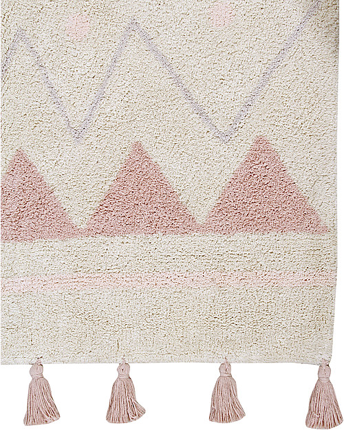 Lorena Canals Machine Washable Rug Azteca, Natural/Vintage Nude - 100% Cotton (120x160 cm) Carpets