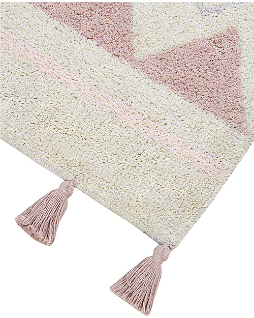 Lorena Canals Machine Washable Rug Azteca, Natural/Vintage Nude - 100% Cotton (140x200 cm) Carpets