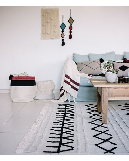 Lorena Canals Machine Washable Rug Canvas - Bereber - 100% Cotton (120 x 160cm) Carpets