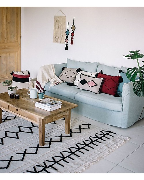 Lorena Canals Machine Washable Rug Canvas - Bereber - 100% Cotton (120 x 160cm) Carpets