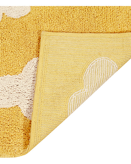 Lorena Canals Machine Washable Rug Clouds, Mustard - 100% Cotton (120x160 cm) Carpets
