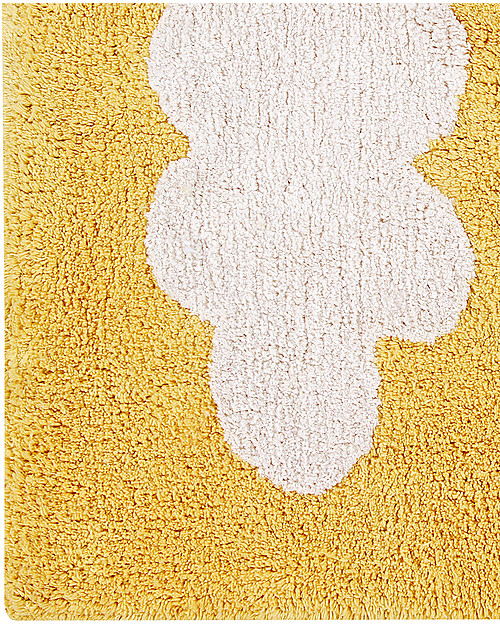 Lorena Canals Machine Washable Rug Clouds, Mustard - 100% Cotton (120x160 cm) Carpets