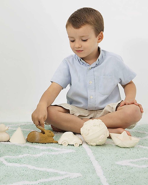 Lorena Canals Machine Washable Rug Hippy Mint 100% Cotton (120 cm x 160 cm) Carpets