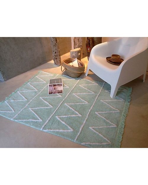 Lorena Canals Machine Washable Rug Hippy Mint 100% Cotton (120 cm x 160 cm) Carpets