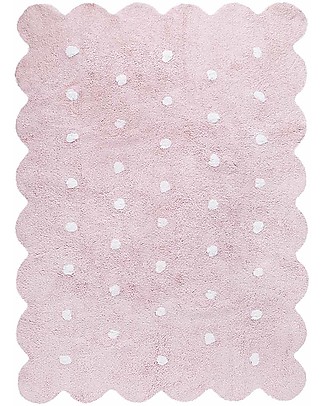 Lorena Canals Machine Washable Rug Pink Biscuit 100% Cotton (120 cm x 160 cm) Carpets