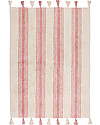 Lorena Canals Machine Washable Rug Stripes - Colar Pink - 100% Cotton (120cm x 160cm) Carpets
