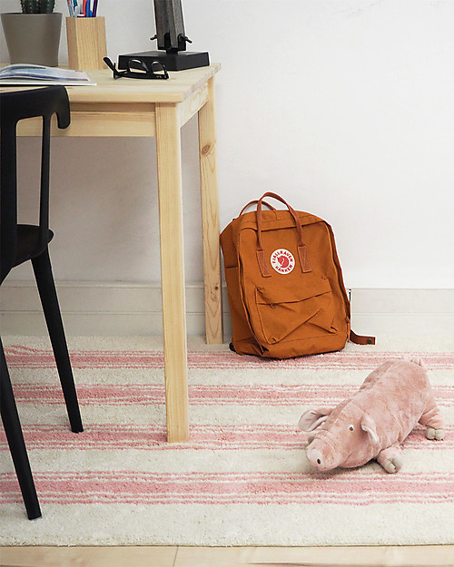Lorena Canals Machine Washable Rug Stripes - Colar Pink - 100% Cotton (120cm x 160cm) Carpets