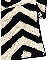 Lorena Canals Machine Washable Runner Rug Black and White - Zig-Zag - 100% Cotton (80cm x 230cm) Carpets