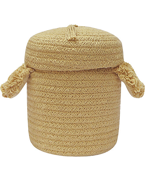 Lorena Canals Mini Toy Basket - Charlie the Chicken - Diameter 13cm - New Green Toys Collection Storage organisers