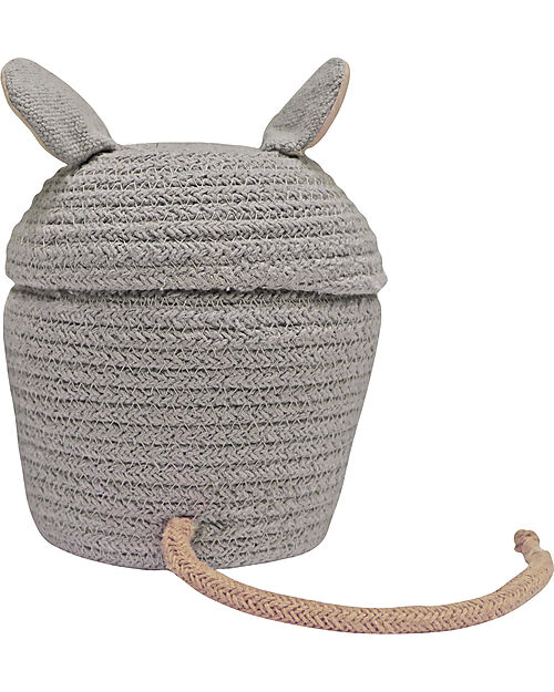 Lorena Canals Mini Toy Basket - Renata the Rat - Diameter 15cm - New Green Toys Collection Storage organisers