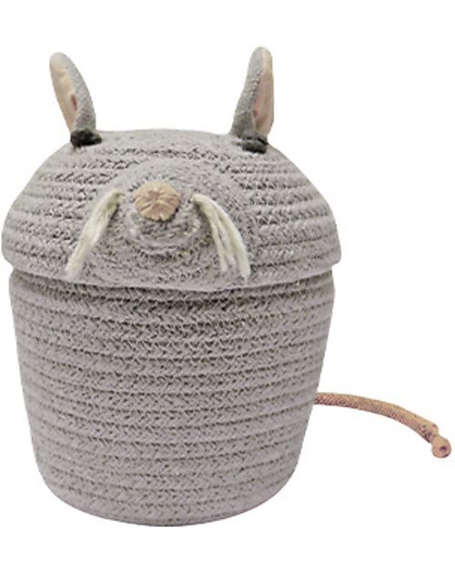 Lorena Canals Mini Toy Basket - Renata the Rat - Diameter 15cm - New Green Toys Collection Storage organisers