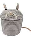 Lorena Canals Mini Toy Basket - Renata the Rat - Diameter 15cm - New Green Toys Collection Storage organisers