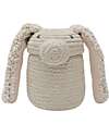 Lorena Canals Mini Toy Basket - Rita the Rabbit - Diameter 15cm - New Green Toys Collection Storage organisers