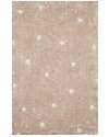 Lorena Canals Mini Washable Rug - Dot Rose - Pink/Natural - Cotton - Mushrooms Collection - 110 x 150 cm Carpets