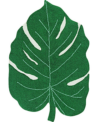 Lorena Canals Monstera Leaf Machine Washable Rug, Green - 120 x 180 cm Carpets