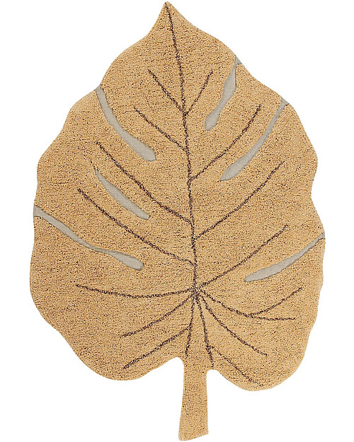 Lorena Canals Monstera Leaf Machine Washable Rug - Honey - 120 x 180 cm Carpets