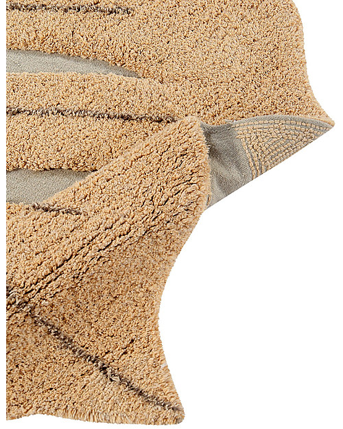 Lorena Canals Monstera Leaf Machine Washable Rug - Honey - 120 x 180 cm Carpets