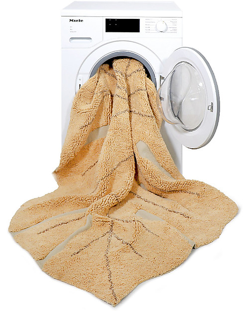 Lorena Canals Monstera Leaf Machine Washable Rug - Honey - 120 x 180 cm Carpets
