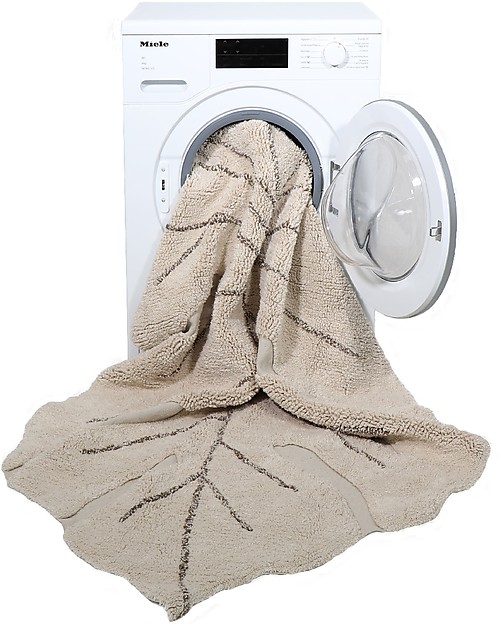 Lorena Canals Monstera Leaf Machine Washable Rug - Natural - 120 x 180 cm Carpets