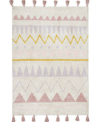 Lorena Canals OUTLET - Machine Washable Rug Azteca, Natural/Vintage Nude - 100% Cotton (120x160 cm) - Showroom Sample Carpets