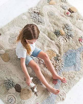 Lorena Canals OUTLET - Washable Play Rug Path of Nature - Natural - Cotton (120x160 cm) - Showroom Sample Playmats