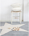 Lorena Canals OUTLET - Wool Rug Big Star, Light Grey - Base 100% cotton (140 x 200 cm) Carpets