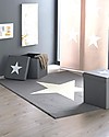 Lorena Canals OUTLET - Wool Rug Big Star, Light Grey - Base 100% cotton (140 x 200 cm) Carpets