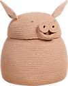 Lorena Canals Peggy the Pig Storage Basket - Pink - The Animal Crew Collection - 25 x 30 cm Storage organisers