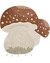 Lorena Canals Play Mat - Boletus - Brown - Cotton - Mushrooms Collection - 120 x 120 cm Carpets