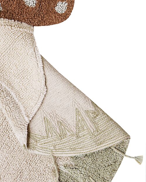 Lorena Canals Play Mat - Boletus - Brown - Cotton - Mushrooms Collection - 120 x 120 cm Carpets