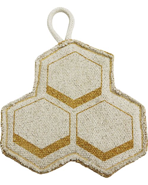 Lorena Canals Play Rug - Pollinatio - Ivory - Cotton - Planet Bee Collection - 90 x 130 cm Carpets