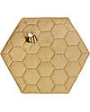 Lorena Canals Playmat - Honeycomb - Honey - 100% Organic Cotton - Planet Bee Collection - 100 x100 cm Padded Playmats