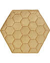 Lorena Canals Playmat - Honeycomb - Honey - 100% Organic Cotton - Planet Bee Collection - 100 x100 cm Padded Playmats