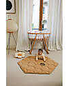 Lorena Canals Playmat - Honeycomb - Honey - 100% Organic Cotton - Planet Bee Collection - 100 x100 cm Padded Playmats