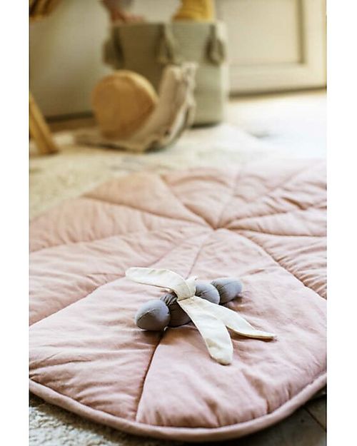 Lorena Canals Playmat - Water Lily - Fantasy Garden - Vintage Nude - GOTS Cotton - (95x95 cm) Padded Playmats