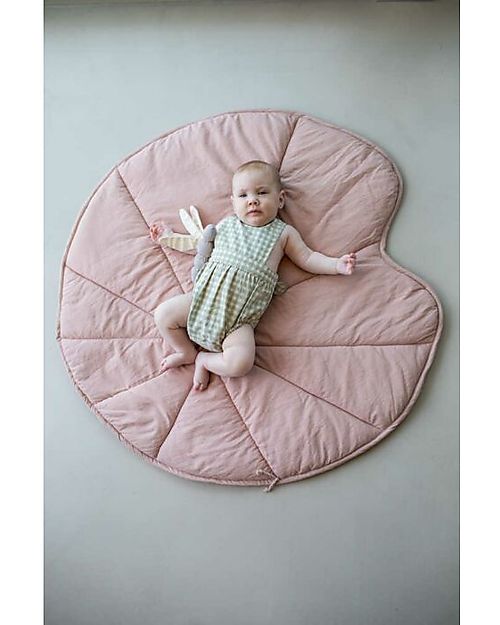 Lorena Canals Playmat - Water Lily - Fantasy Garden - Vintage Nude - GOTS Cotton - (95x95 cm) Padded Playmats