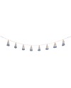 Lorena Canals Pom Pom Garland Tie-Dye, Soft Blue - 100% cotone Wall Decorations