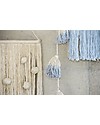 Lorena Canals Pom Pom Garland Tie-Dye, Soft Blue - 100% cotone Wall Decorations