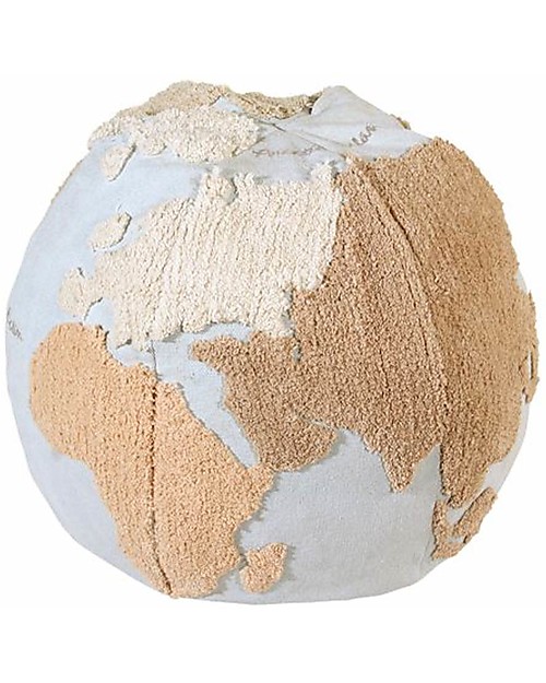 Lorena Canals Pouffe Back to School - World Map (45 x 50 cm) Pouf