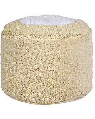 Lorena Canals Pouffe Marshmallow Round, Vanilla - 18x27 cm Cushions