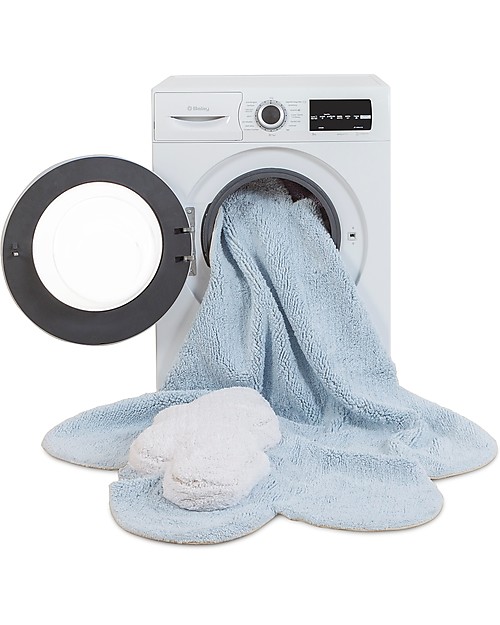 Lorena Canals Puffy Dream, Machine Washable Cloud Rug, Blue - 110