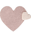 Lorena Canals Puffy Love, Machine Washable Heart Rug, Nude - 160 x 180 cm Carpets