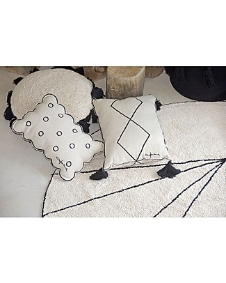 Lorena Canals Rectangular Cushion with Pompons Bereber - 100% cotton (55x40 cm) Cushions